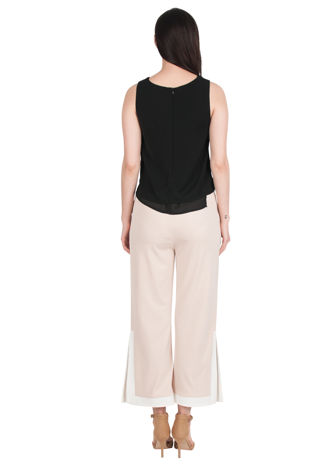 Side Slit Flare Pants - ELLYSAGE